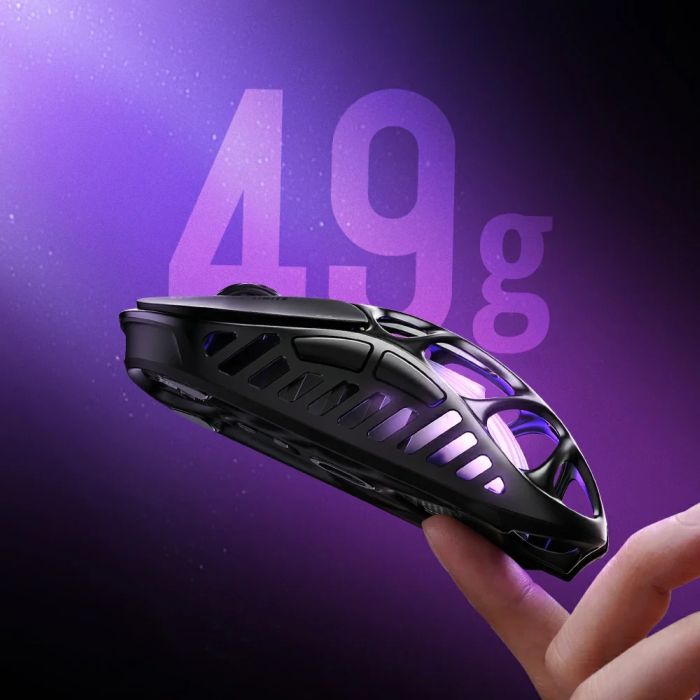 Мышь GravaStar Mercury X, BT/WL/USB-A, RGB, чорний