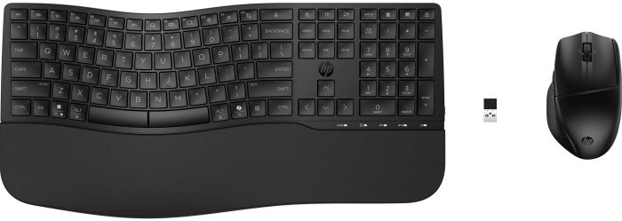 HP Combo keyboard and mouse 680 Comfort Dual-Mode, BT, EN/UK, black