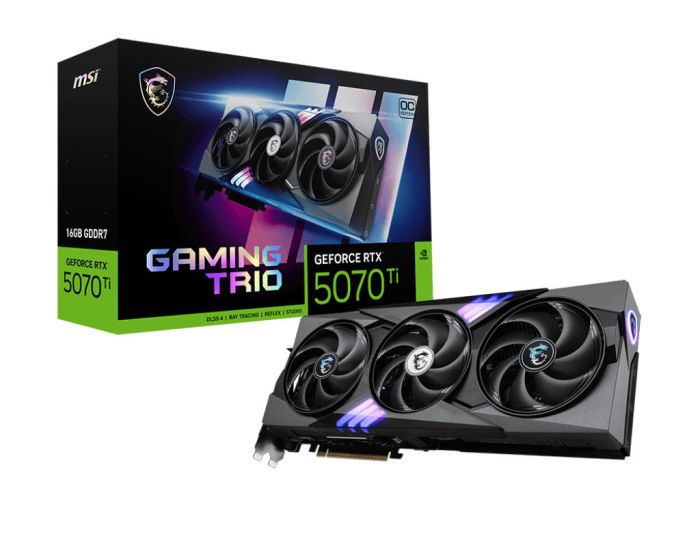 Видеокарта MSI GeForce RTX 5070 Ti 16GB GDDR7 GAMING TRIO OC