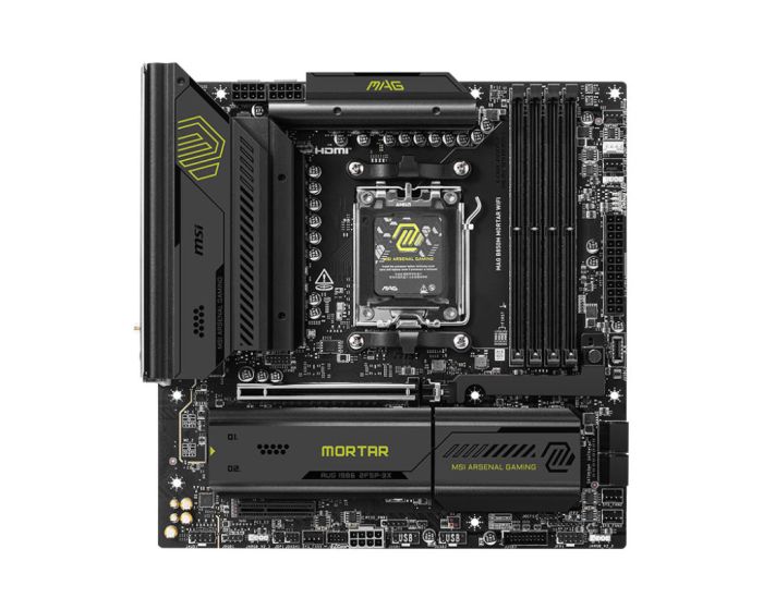 MSI Motherboard MAG B850M MORTAR WIFI sAM5 B850 4xDDR5 M.2 HDMI WiFi BT mATX