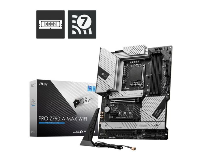 Материнcкая плата MSI PRO Z790-A MAX WIFI s1700 Z790 4xDDR5 HDMI DP Wi-Fi BT ATX