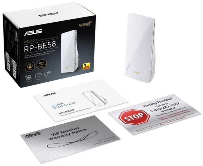 ASUS WiFi Range Extender RP-BE58 AX3000 1xGE LAN, MESH
