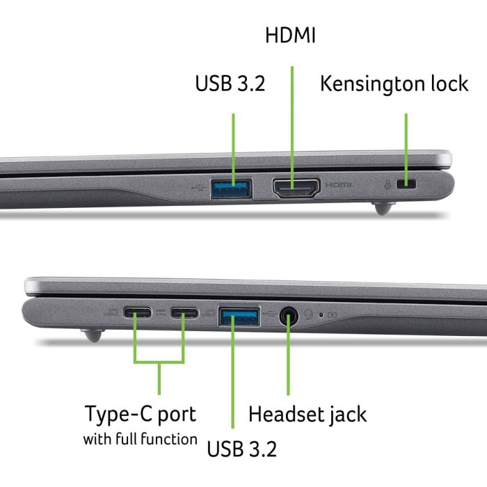 Ноутбук Acer Chromebook Plus CB516-1HT 16" WUXGA IPS Touch, Intel i5-1334U, 16GB, F512GB, UMA, ChromeOS, сірий