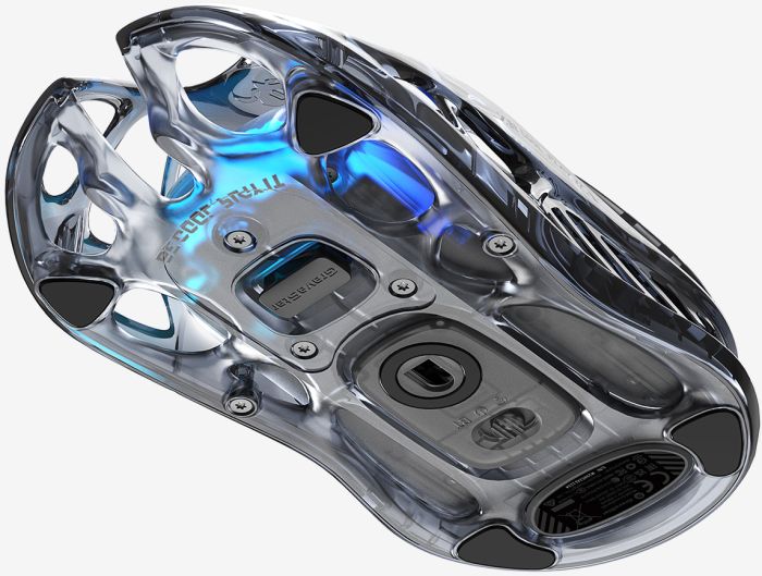 Мышь GravaStar Mercury M2, BT/WL/USB-A, RGB, черный