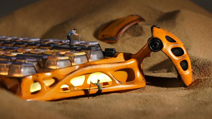 Клавиатура механическая GravaStar Mercury K1 Pro 80keys, GravaStar x Kailh Speedy Mint, BT/WL/USB, жовтий