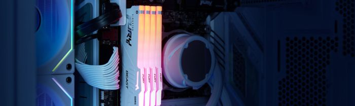 Память ПК Kingston DDR5 64GB KIT (32GBx2) 6000 FURY Beast RGB