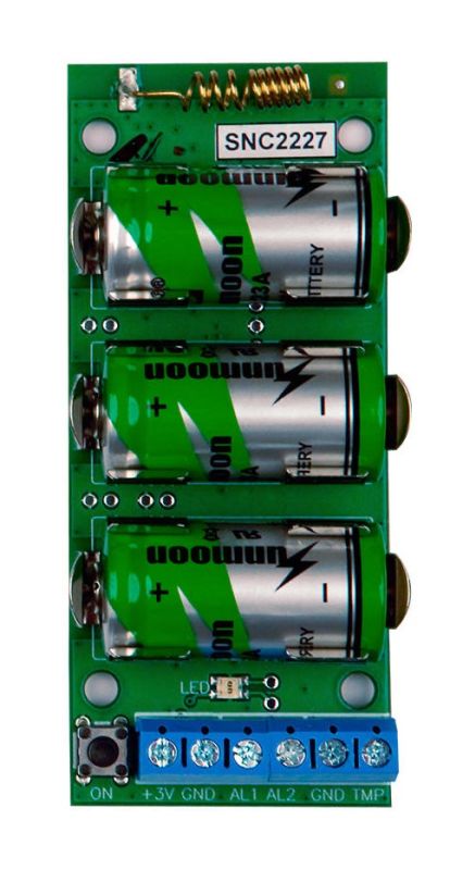 Модуль для інтеграції сторонніх провідних пристроїв U-Prox Wireport, 2 зони, вихід живлення 3VDC, функція лічильника імпульсів, дротовий