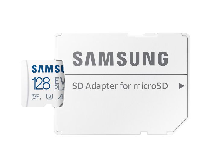 Карта пам'яті Samsung microSD 128GB C10 UHS-I  R130MB/s Evo Plus + SD