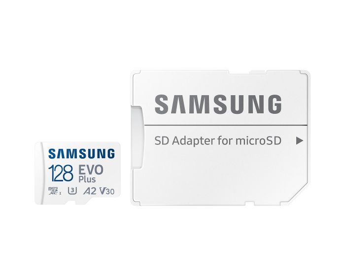 Карта пам'яті Samsung microSD 128GB C10 UHS-I  R130MB/s Evo Plus + SD