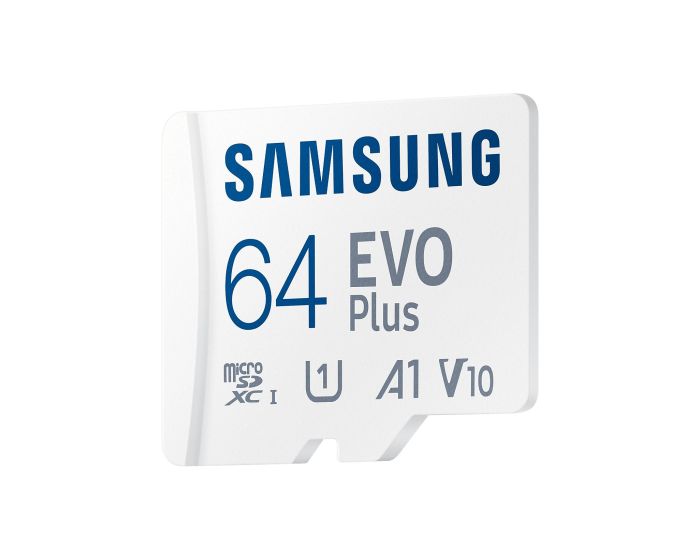 Карта пам'яті Samsung microSD    64GB C10 UHS-I R130MB/s Evo Plus + SD