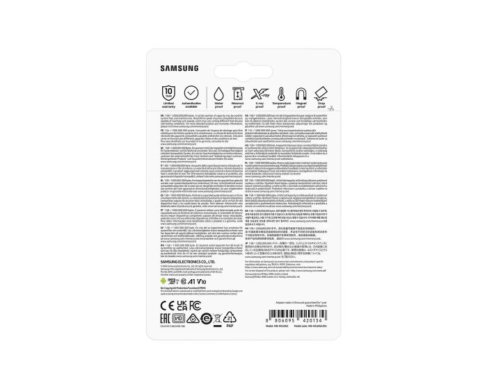 Карта пам'яті Samsung microSD    64GB C10 UHS-I R130MB/s Evo Plus + SD