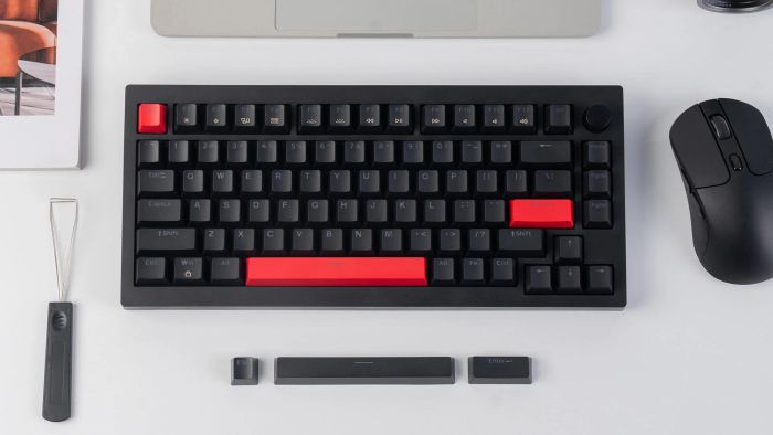 Клавиатура механическая Lemokey X4 84Key, Keychron Brown, USB-A, QMK/VIA, Hot-Swap, EN/UKR, RGB, чорний