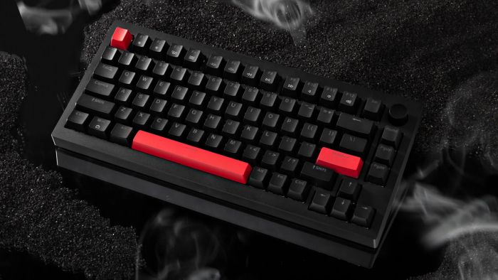 Клавиатура механическая Lemokey X4 84Key, Keychron Red, USB-A, QMK/VIA, Hot-Swap, EN/UKR, RGB, чорний