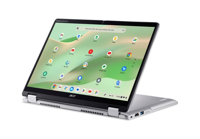 Acer Notebook Chromebook Spin CP314-2HN 14" WUXGA IPS Touch, Intel i3-N305, 8GB, F256GB, UMA, ChromeOS, silver
