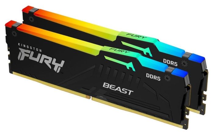 Memory Kingston DDR5 64GB KIT (32GBx2) 5200 FURY Beast RGB