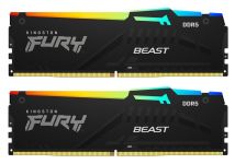 Пам'ять ПК Kingston DDR5 64GB KIT (32GBx2) 5200 FURY Beast RGB