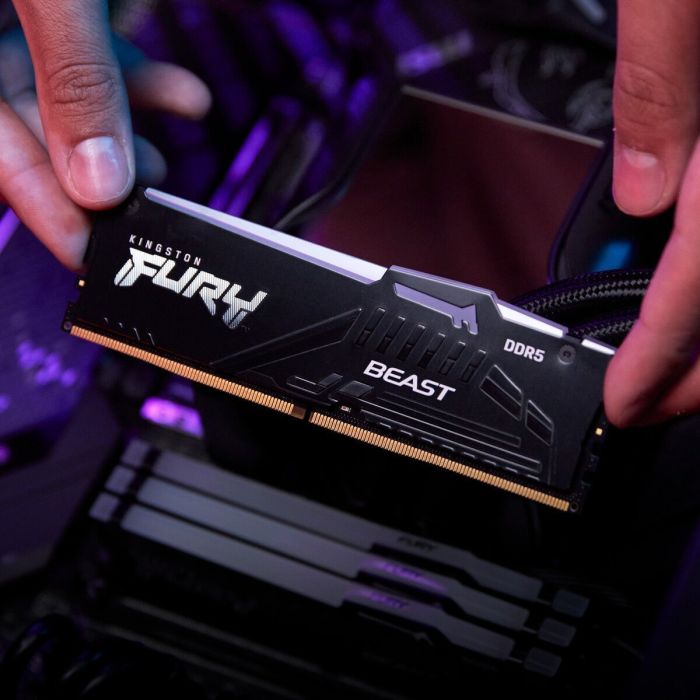 Пам'ять ПК Kingston DDR5 32GB 5200 FURY Beast RGB