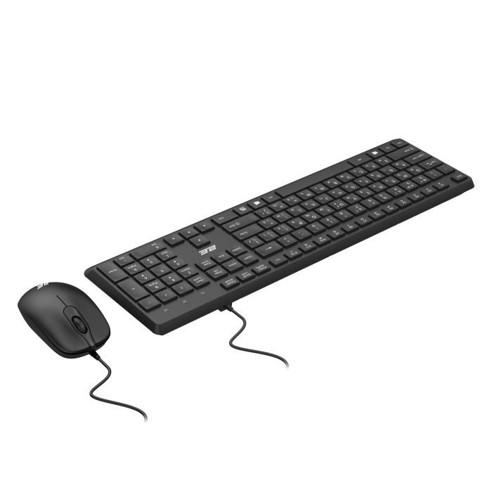 Комплект клавиатура и мышь 2E MK405 USB-A, EN/UK/RU, чёрный