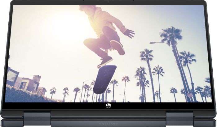 HP Notebook Pavilion x360 14-ek2006ua 14" FHD IPS Touch, Intel 3-100U, 8GB, F512GB, UMA, DOS, blue