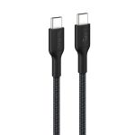 Кабель USB-C > USB-C заряджання/синхронізації Belkin 1м, 240Вт, Type-C, плетений, чорний