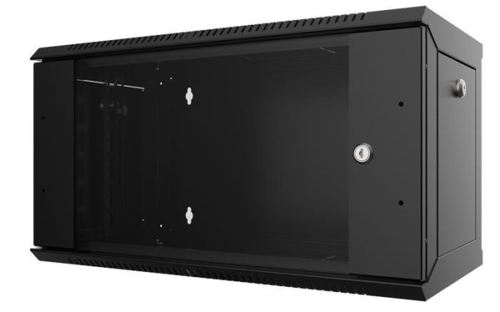 Шкаф MIRSAN 19", 12U, WTC, 565x600 мм, максимально 80 кг, черный