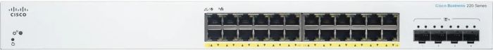 Cisco Switch CBS220 24xGE, PoE, 4x10G SFP+, Smart