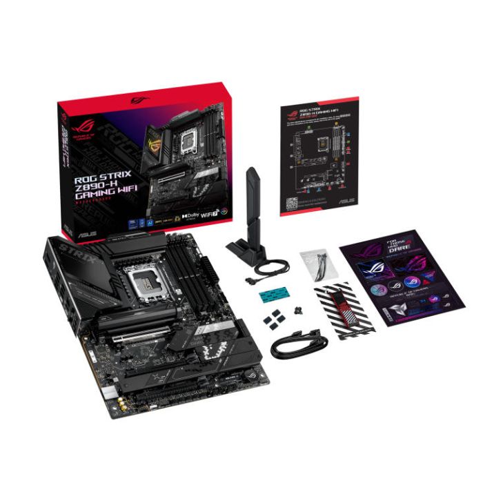 Материнcкая плата ASUS ROG STRIX Z890-H GAMING WIFI s1851 Z890 4xDDR5 M.2 HDMI DP Wi-Fi BT ATX