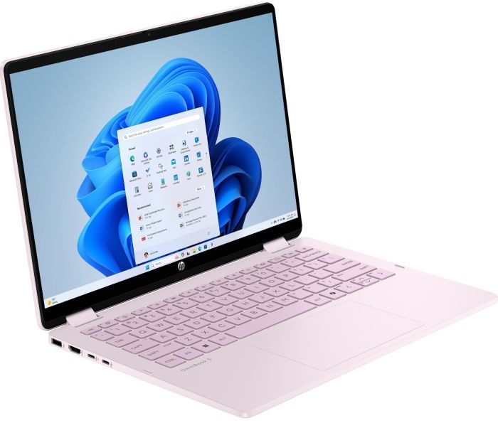 HP Notebook OmniBook 5 Flip x360 14" WUXGA IPS Touch, Intel 5-120U, 16GB, F1TB, UMA, DOS, рожевий