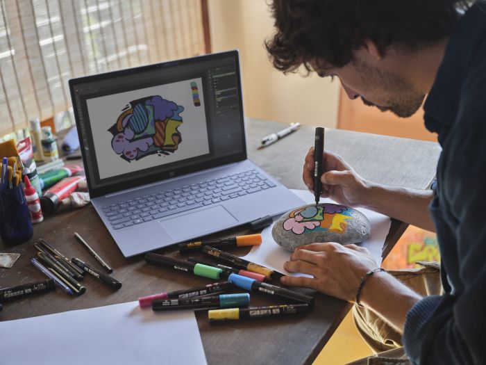 Ноутбук HP OmniBook 5 16-af1016ua 16" WUXGA IPS AG, Intel U7-255U, 16GB, F1024GB, UMA, DOS, голубой