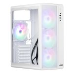 Корпус 2E GAMING Credo Plus V510W без БЖ, 1xUSB3.0, 1х USB 2.0, 1xUSB Type-C, 4x120мм RGB Rainbow, VGA 310мм, TG Side Panel, ATX, білий