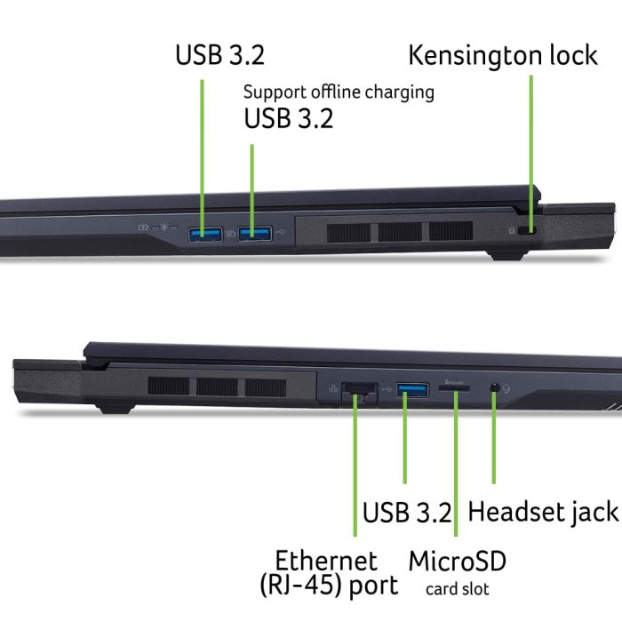 Acer Notebook Predator Helios Neo 18 PHN18-72 18" WQXGA IPS, Intel U9-275HX, 32GB, F1TB, NVD5070-8, Lin, black