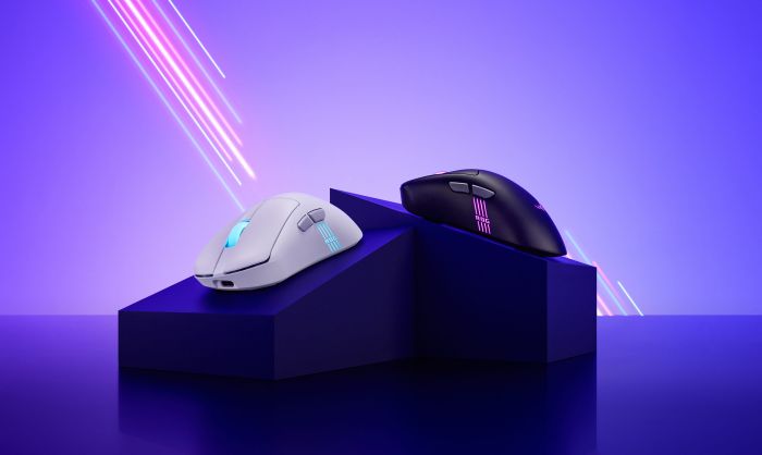 Мышь ASUS ROG Keris II Origin, RGB, USB-A/WL/BT, чёрный