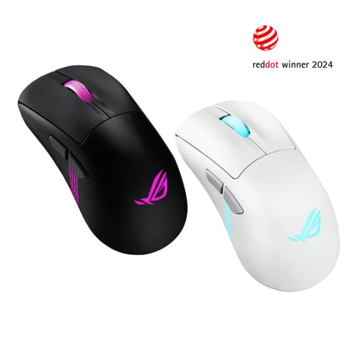 Мышь ASUS ROG Keris II Origin, RGB, USB-A/WL/BT, чёрный
