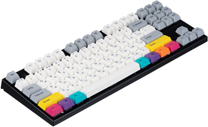 Клавіатура механічна Varmilo APT87 CMYK, C-TK Brown, WL/USB-A, White Led