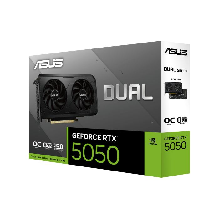ASUS Graphic Card GeForce RTX 5050 8GB GDDR6 OC DUAL-RTX5050-O8G
