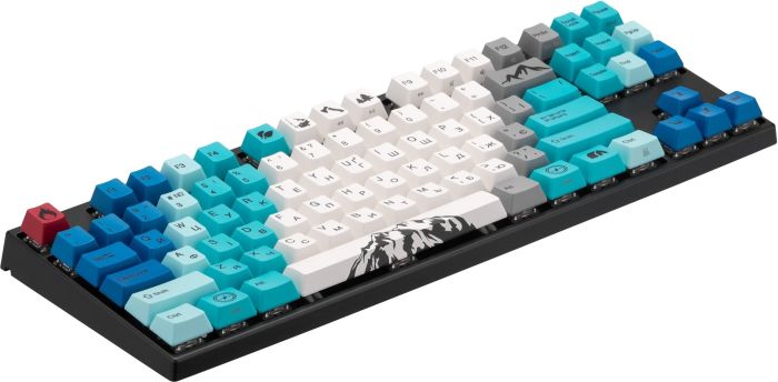 Клавіатура механічна Varmilo APG87 Summit R1, K-Prestige Silent, WL/USB-A, White Led