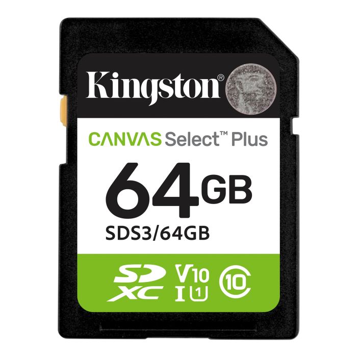 Kingston SD   64GB C10 UHS-I V10 R100MB/s