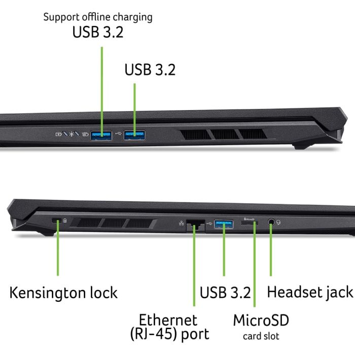 Ноутбук Acer Nitro V 16 ANV16-42 16" WUXGA IPS, AMD R7-260, 32GB, F1TB, NVD5060-8 Lin, черный