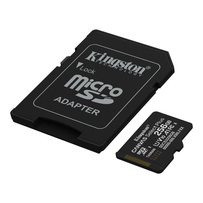 Карта пам'яті Kingston microSD  256GB C10 UHS-I A1 V10 R150MB/s + SD