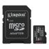 Карта пам'яті Kingston microSD  256GB C10 UHS-I A1 V10 R150MB/s + SD