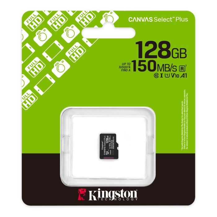 Kingston microSD  128GB C10 UHS-I A1 V10 R150MB/s