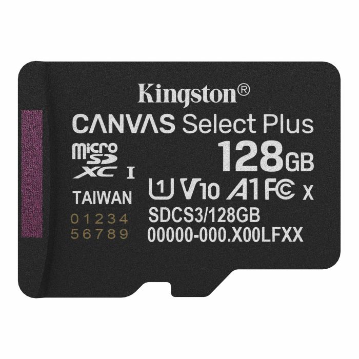 Kingston microSD  128GB C10 UHS-I A1 V10 R150MB/s