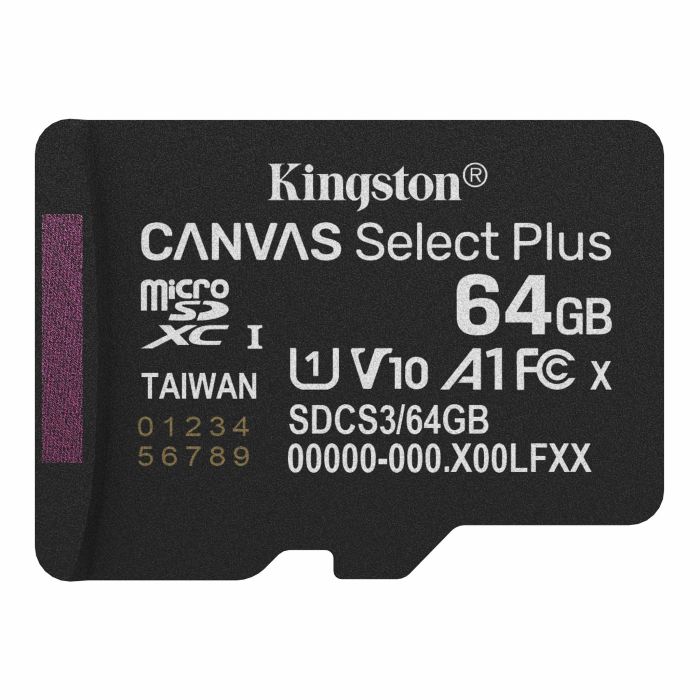 Kingston microSD   64GB C10 UHS-I A1 V10 R100MB/s
