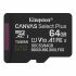 Kingston microSD   64GB C10 UHS-I A1 V10 R100MB/s