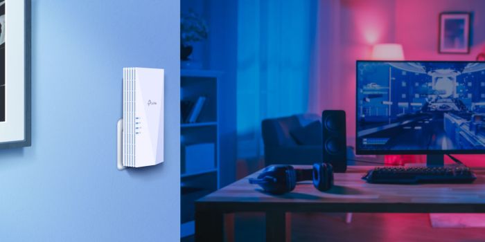 Расширитель покрытия WiFi TP-LINK  AX3000, 1хGE, MESH TP-Link RE700X