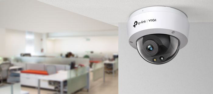 TP-LINK VIGI C240-4 IP Camera, PoE, 4MP, 4mm, H265+, IP66, Turret, color night vision, indoor
