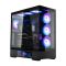 Корпус Zalman P40 DS без БЖ, 2xUSB3.0, 1x Type C, 3x120мм ARGB Reverse,  1x120мм ARGB, VGA 420мм, LCS ready, TG Side/Front Panel, Display, ATX, чорний