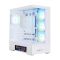 Zalman PC case  P40 DS without PSU, 2xUSB3.0, 1x Type C, 3x120mm ARGB Reverse,  1x120mm ARGB, VGA 420mm, LCS ready, TG Side/Front Panel, Display, ATX, white