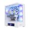 Zalman PC case  P40 DS without PSU, 2xUSB3.0, 1x Type C, 3x120mm ARGB Reverse,  1x120mm ARGB, VGA 420mm, LCS ready, TG Side/Front Panel, Display, ATX, white