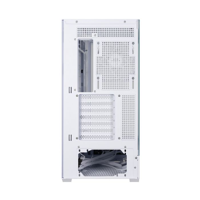 Zalman PC case  P40 DS without PSU, 2xUSB3.0, 1x Type C, 3x120mm ARGB Reverse,  1x120mm ARGB, VGA 420mm, LCS ready, TG Side/Front Panel, Display, ATX, white